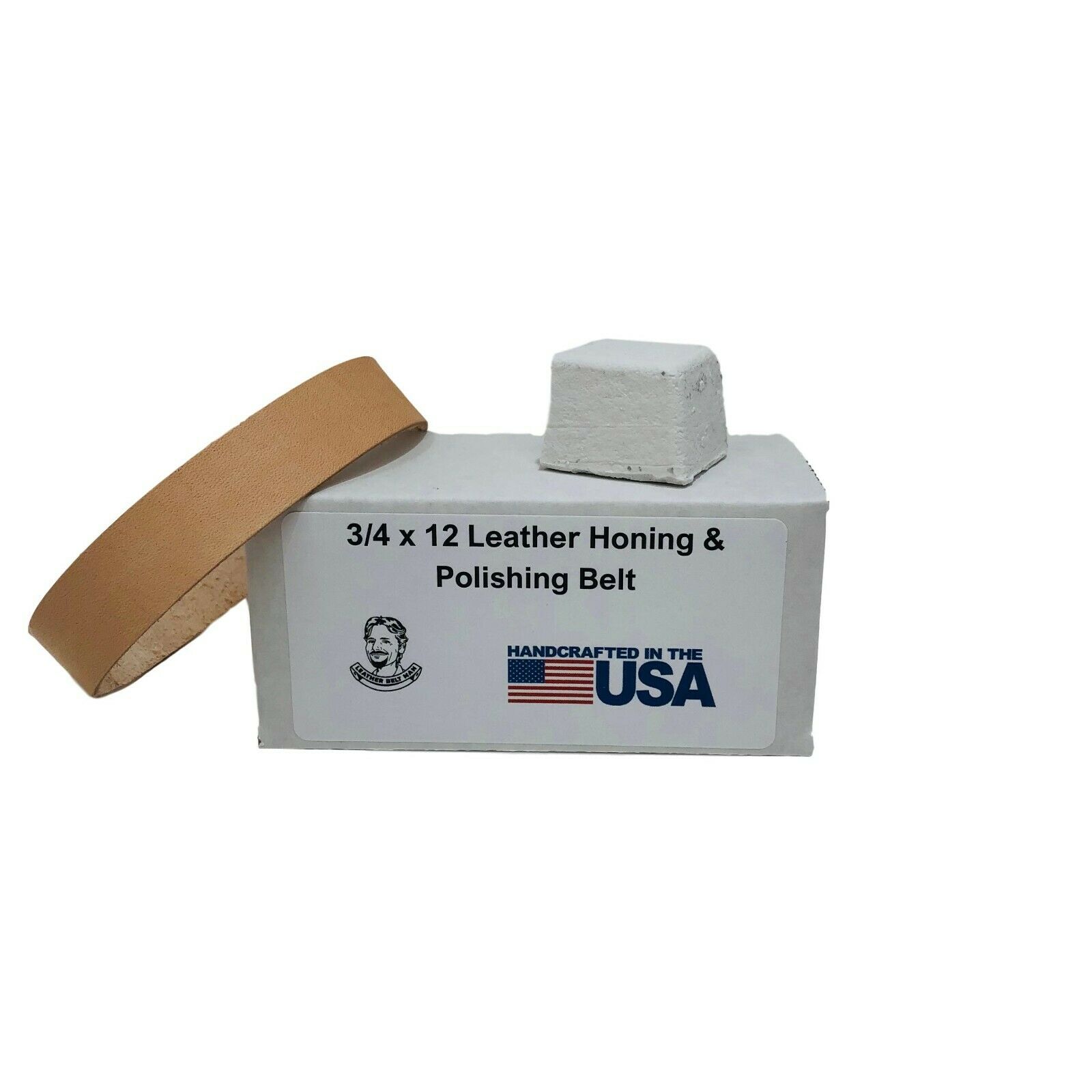3/4” X 12” Leather Honing & Polishing Belt. Fits Ken Onion Work Sharp